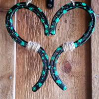 Black with Shamrock Heart